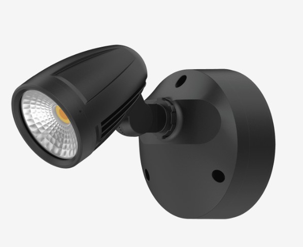 MURO-MAX 16W BLACK ALUMINIUM SPOTLIGHT IP65